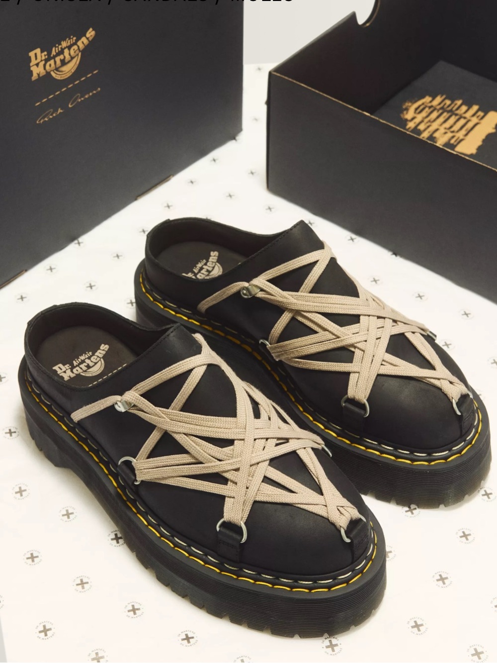 DR MARTENS x RICK OWENS MEGALACE® MULES